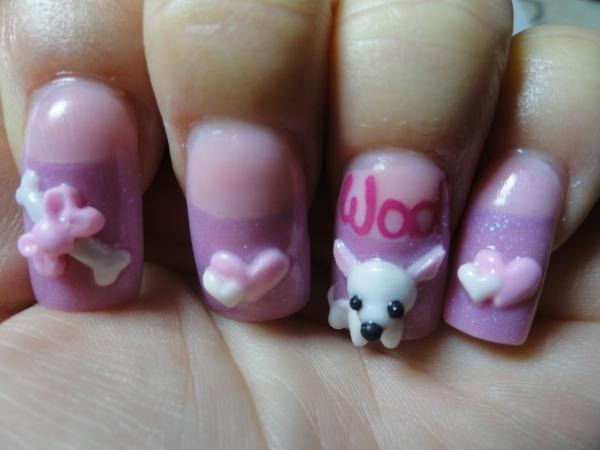 3d-puppy-nail-art