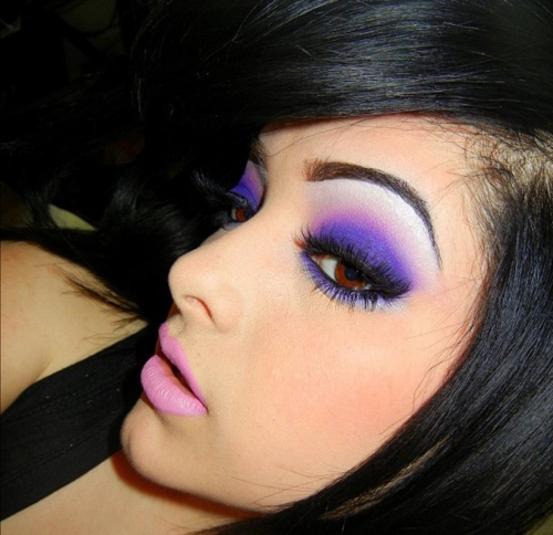 purple-makeup-on-brown-eyes